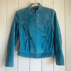 Vintage Valerie Steven’s Blue Suede Jacket